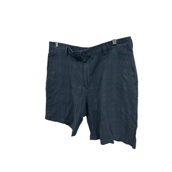 Izod Mens Blue Linen Blend Casual Shorts Size 38 - Picture 3 of 9